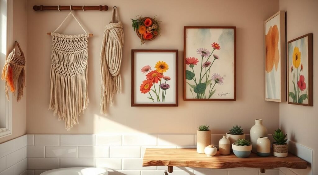 Unique DIY Bathroom Wall Art