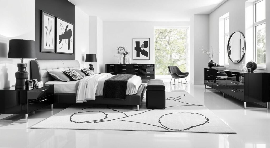 black and white bedroom decor ideas 2025