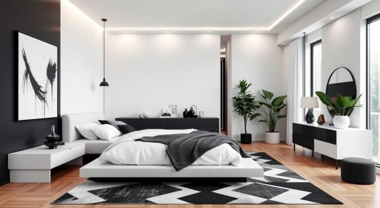 black and white bedroom decor ideas 2025