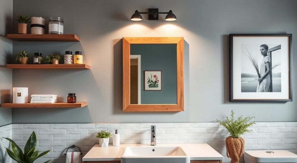 stylish bathroom wall decor