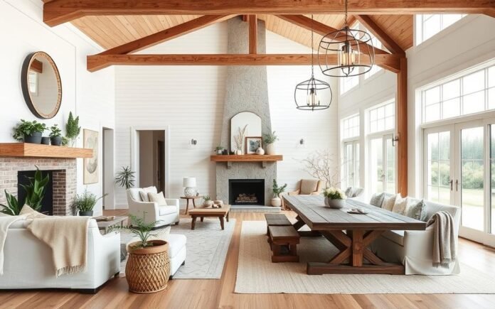 modern farmhouse interiors 2025