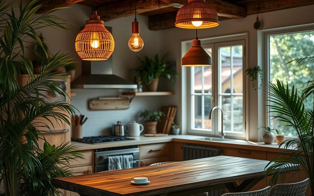 sustainable kitchen lighting