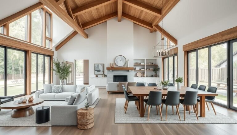 Modern farmhouse interiors 2025