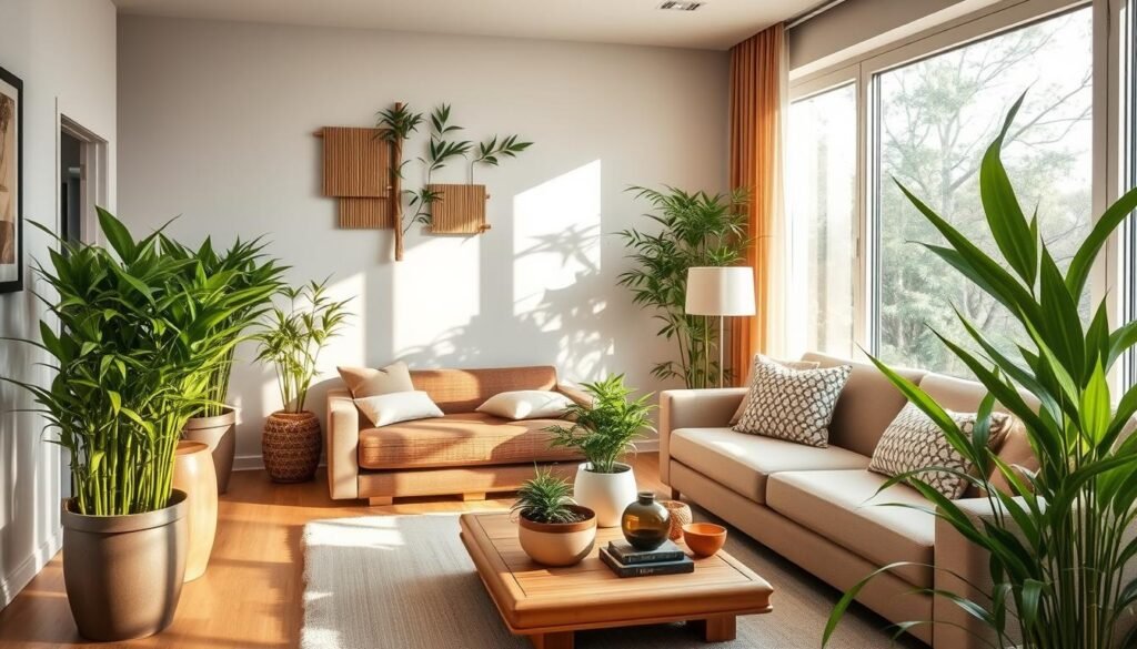 bamboo living room decor